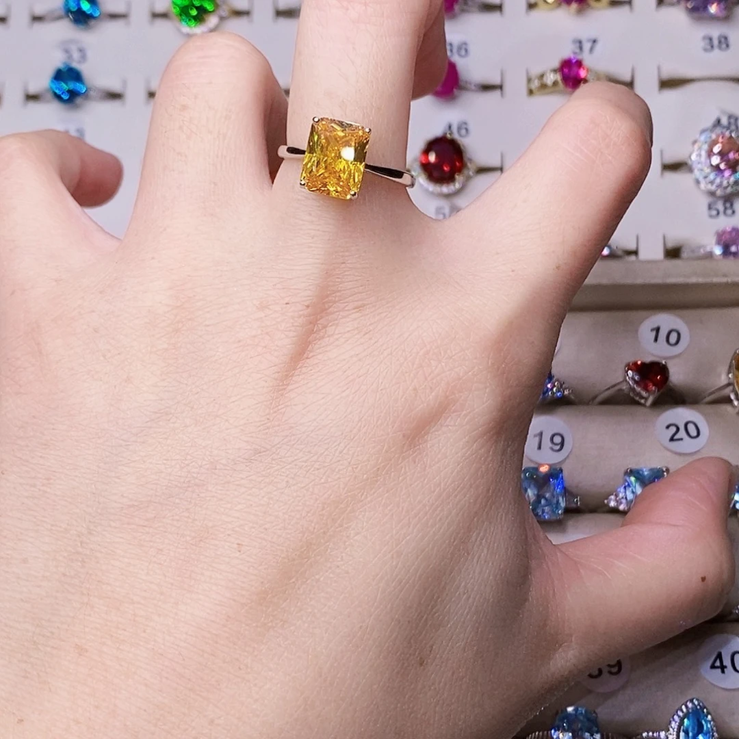 银S925镶嵌戒指红宝石