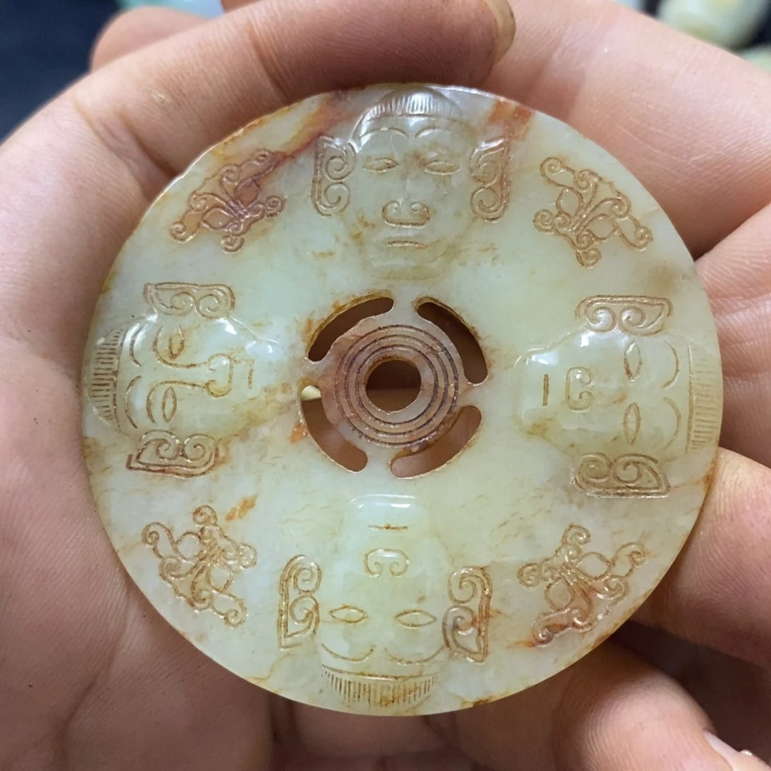 白玉菩提吊坠摆件