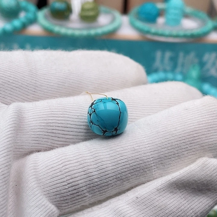 未镶嵌绿松石12m m