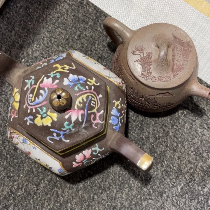 紫砂茶壶紫砂壶等文物