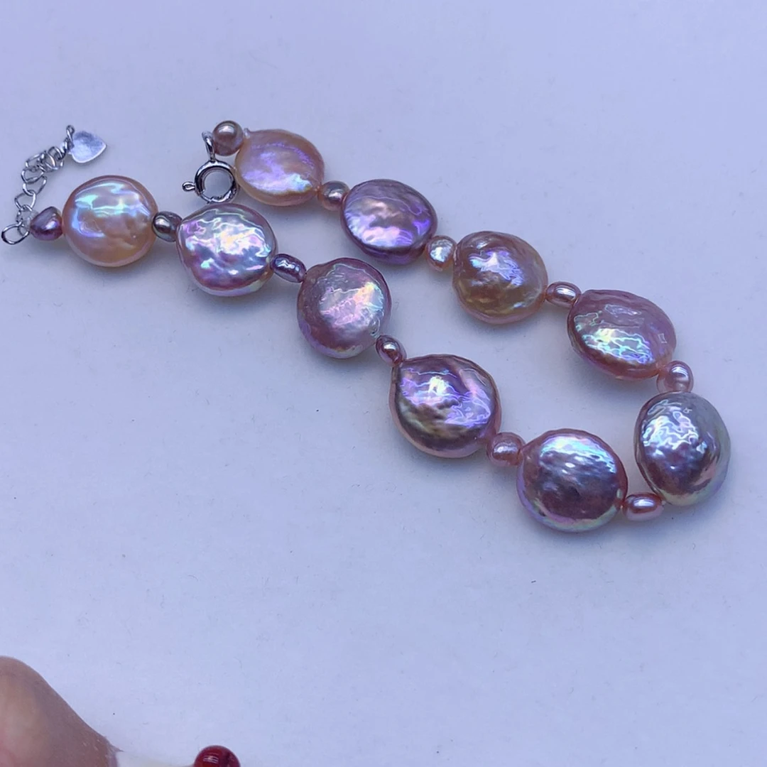 【闪购商品】淡水珍珠手绳银S925镶嵌晚*晚