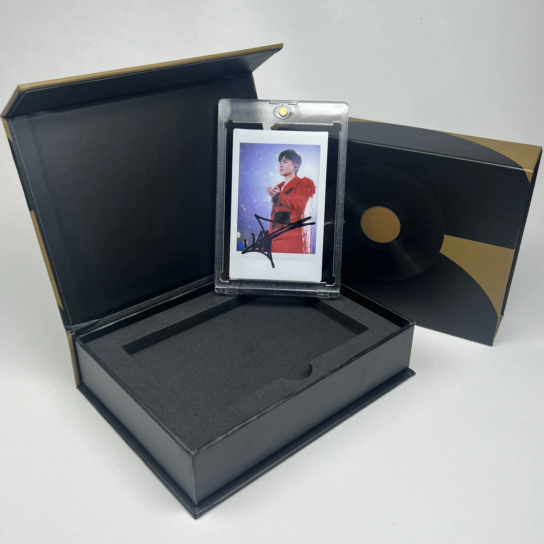 N2175张杰 签名正品拍立得照片 白边