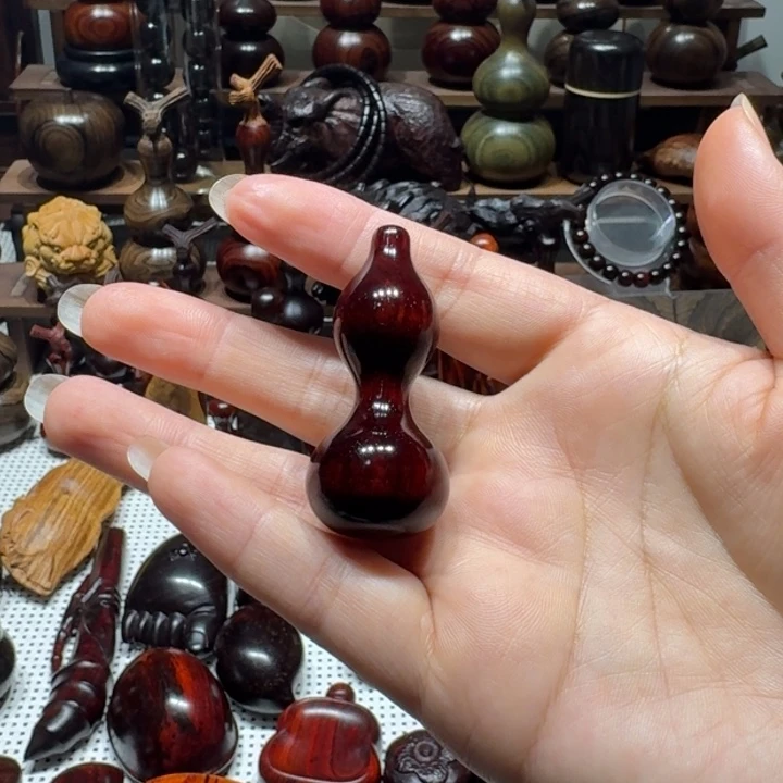 天***绿木印度小叶紫檀檀香紫檀绕指柔葫芦