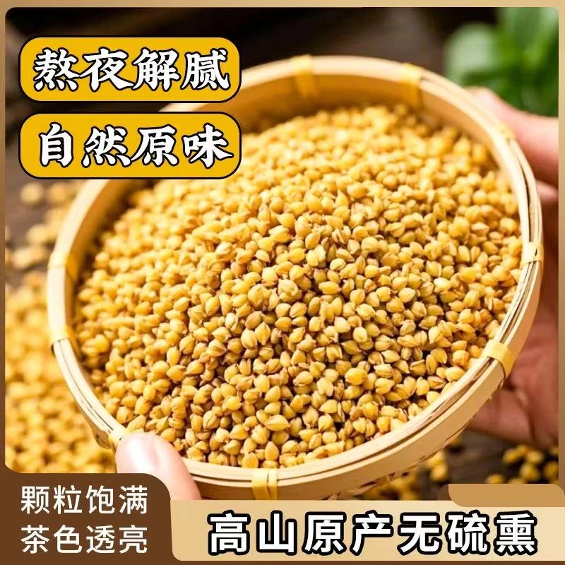 黄苦荞大颗粒袋装散装麦香型大凉山苦荞熟苦荞袋装颗粒优选