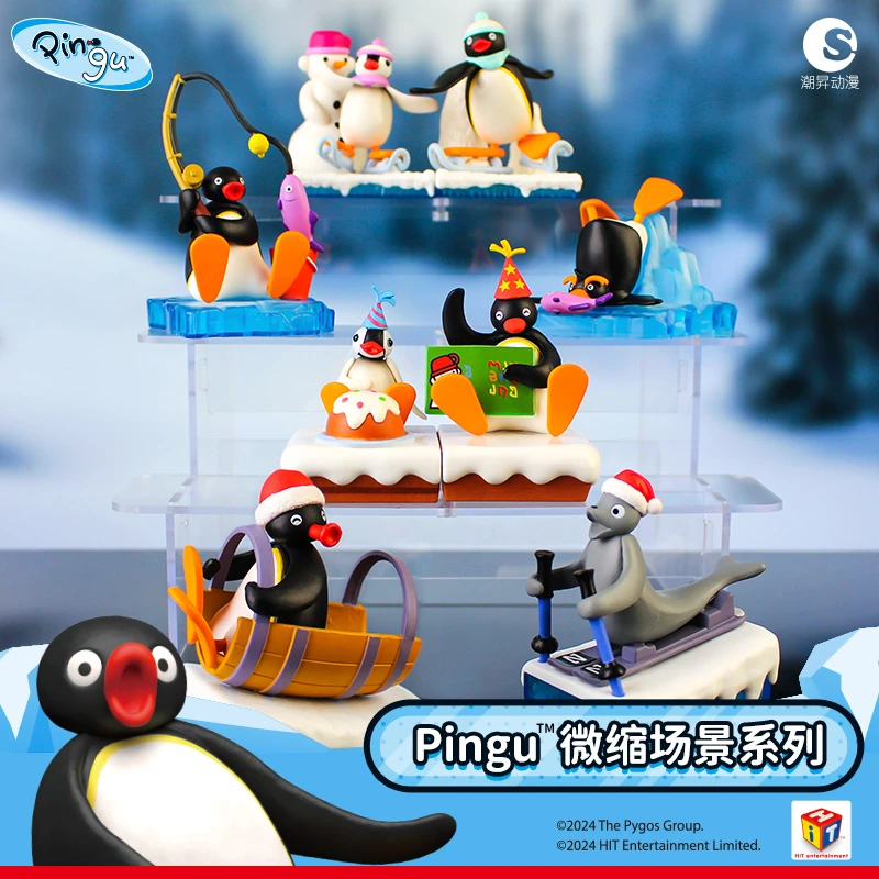 【Pingu】3D-JP企鹅微缩场景手办模型摆件盲盒可爱治愈单个KZ1669
