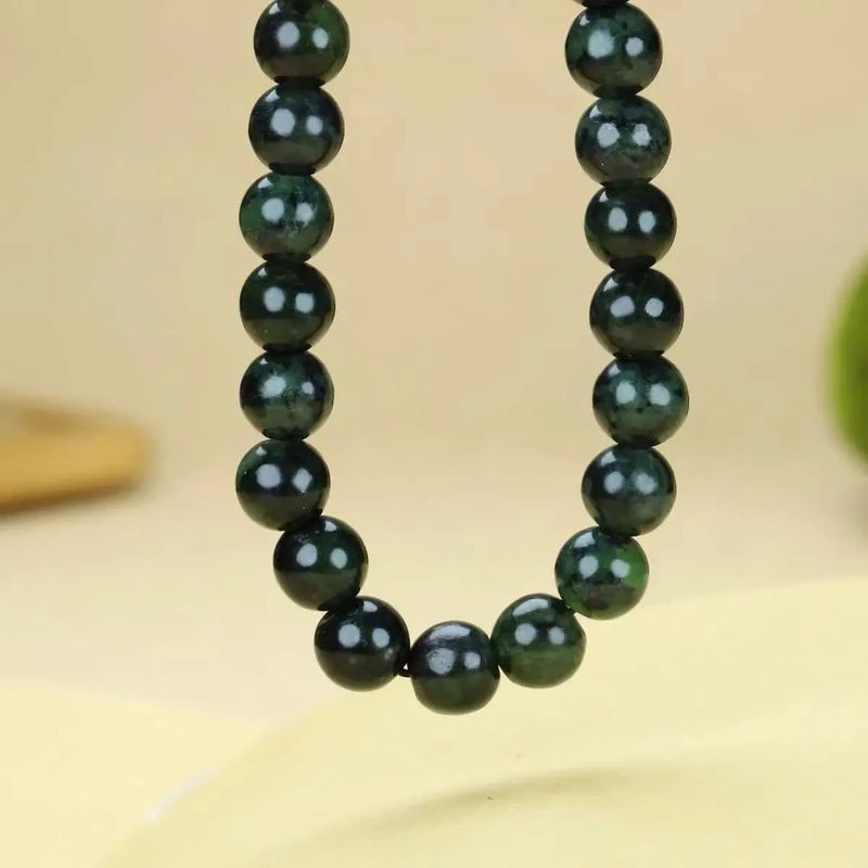 非金属布艺项链 翠翠家-【黑包公】西藏雅鲁藏布江藏玉药王石