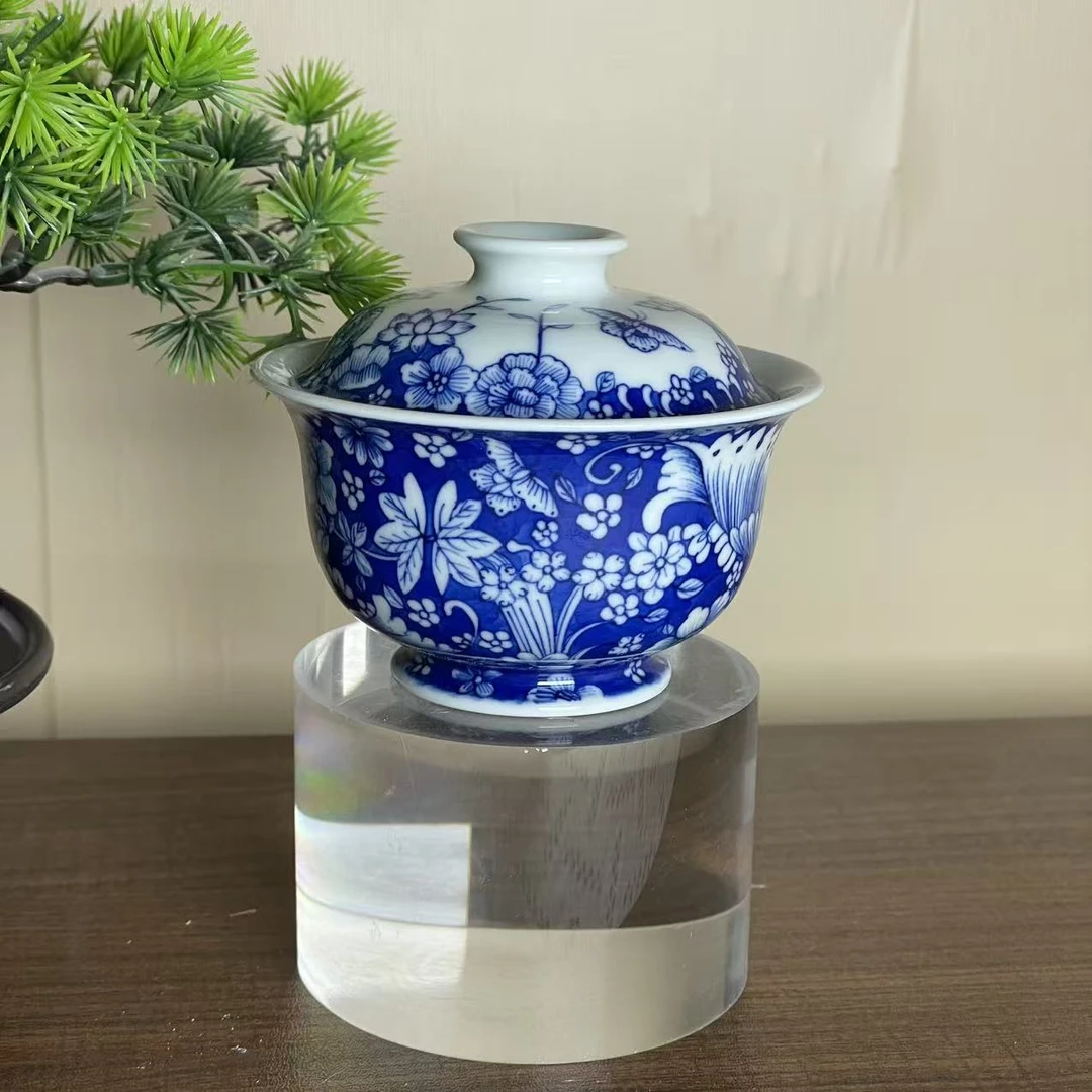 戴窑 万花盖碗 DY117
