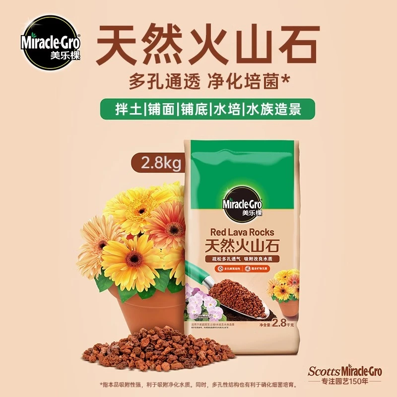 海蒂的花园美乐棵天然火山石绿植兰花多肉垫底铺面透气火山岩