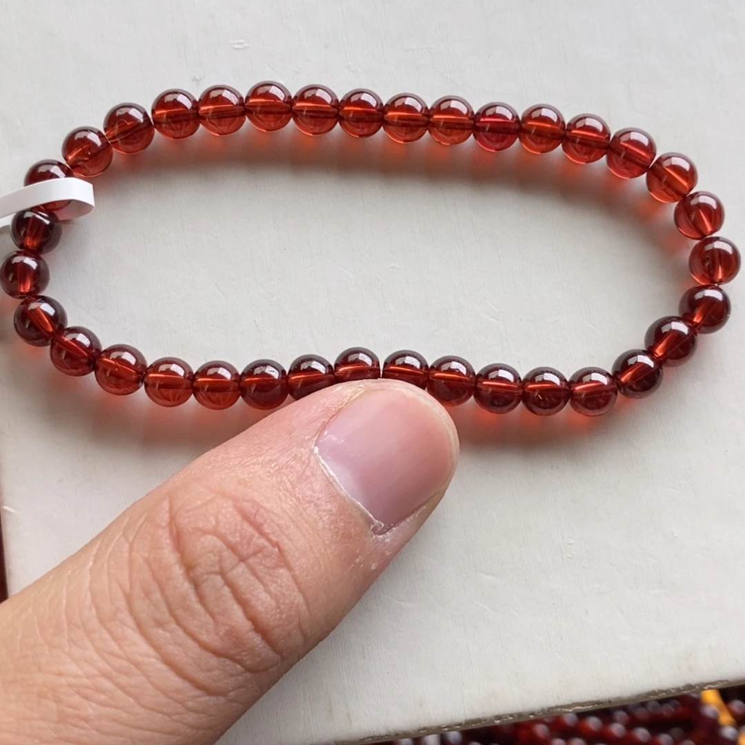 手链未镶嵌石榴石5.6mm毕业级香槟金色