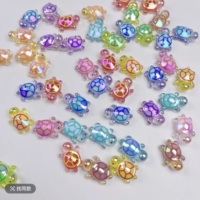 【直播拆】电镀2.2夜光小乌龟可爱玩具立体手工DIY摆件