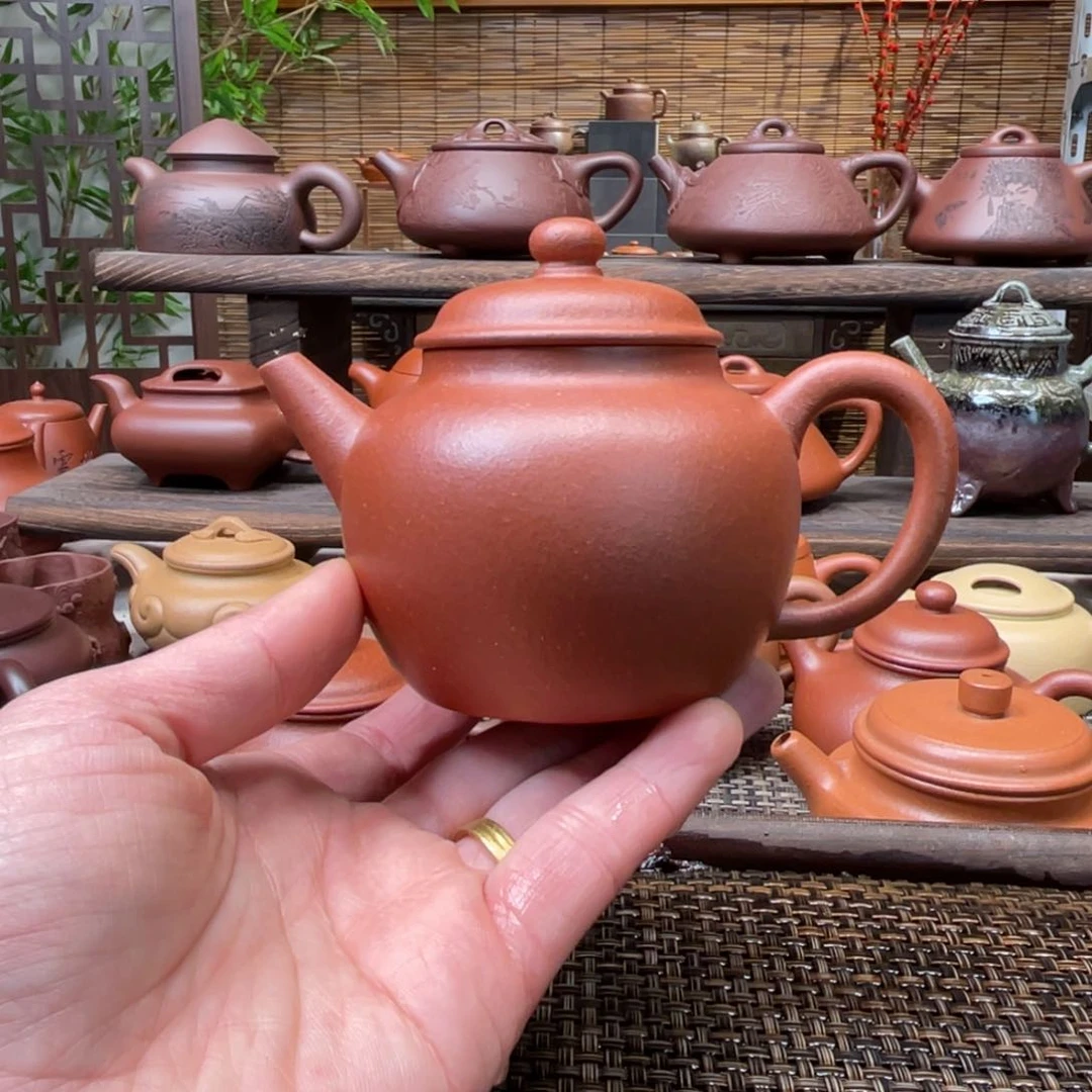 紫砂茶壶宜兴原矿紫砂手工制170全