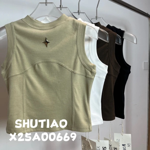 【SHUTIAO】2024秋冬：新款小众设计款背心X25A00669