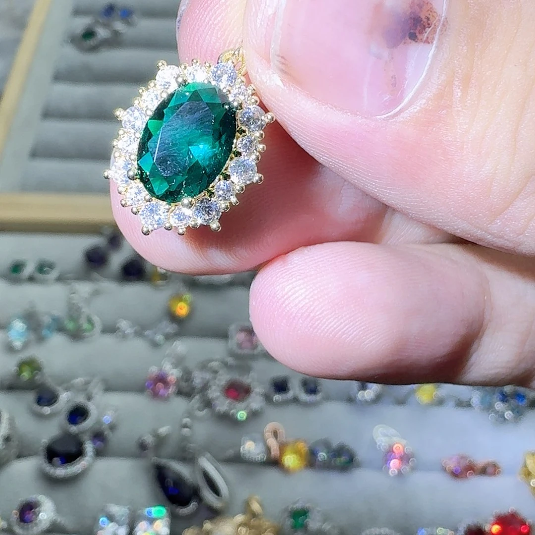 托帕石戒指银S925镶嵌