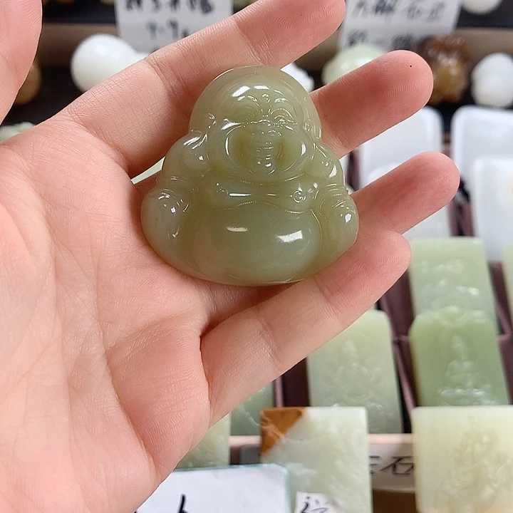 长石玉未镶嵌牌子方解石玉