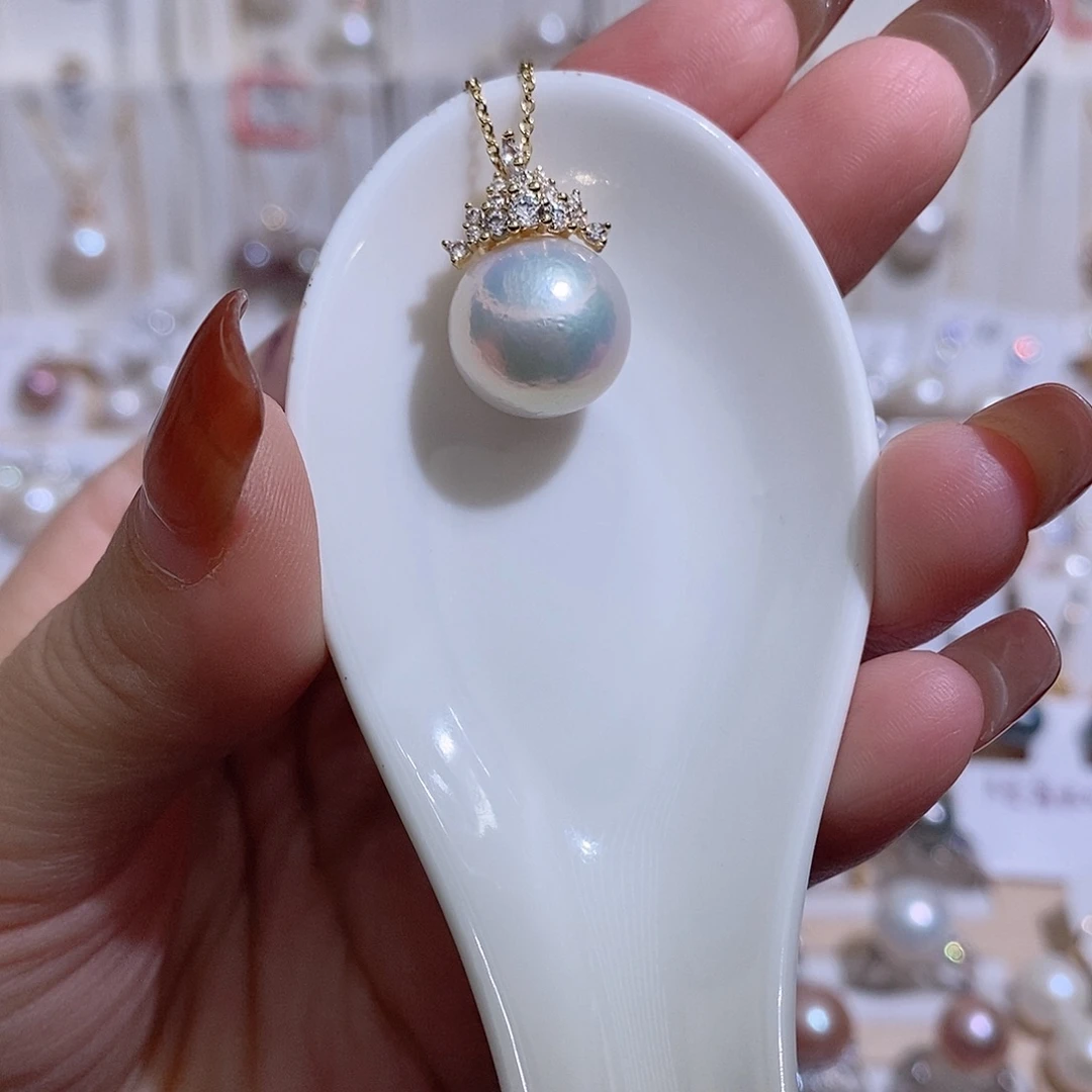 淡水珍珠未镶嵌吊坠(赠链)w13.4