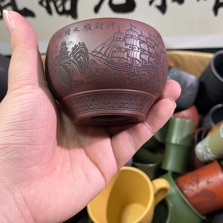 茶杯紫砂全手工紫砂主人杯