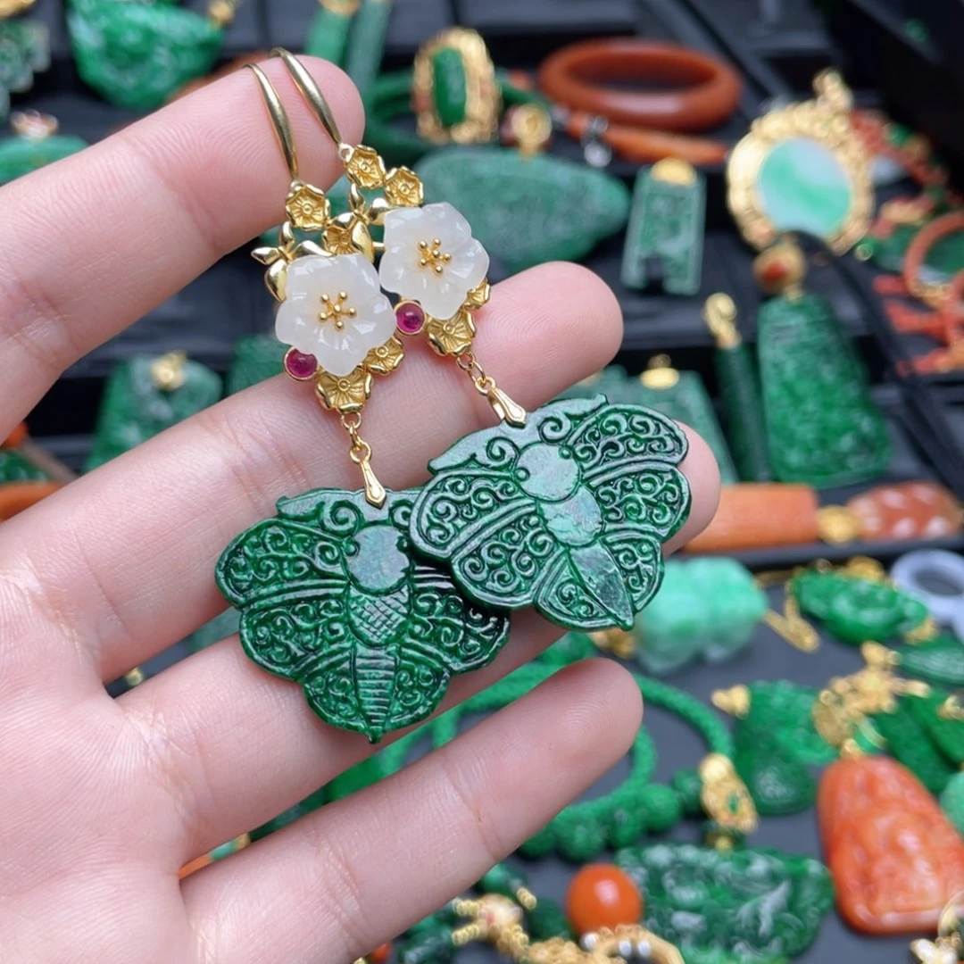 翡翠银S925镶嵌颈饰