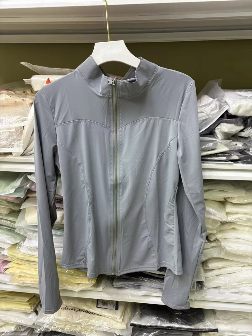 冰感防晒衣立领女士夏季轻薄透气修身长袖户外薄款