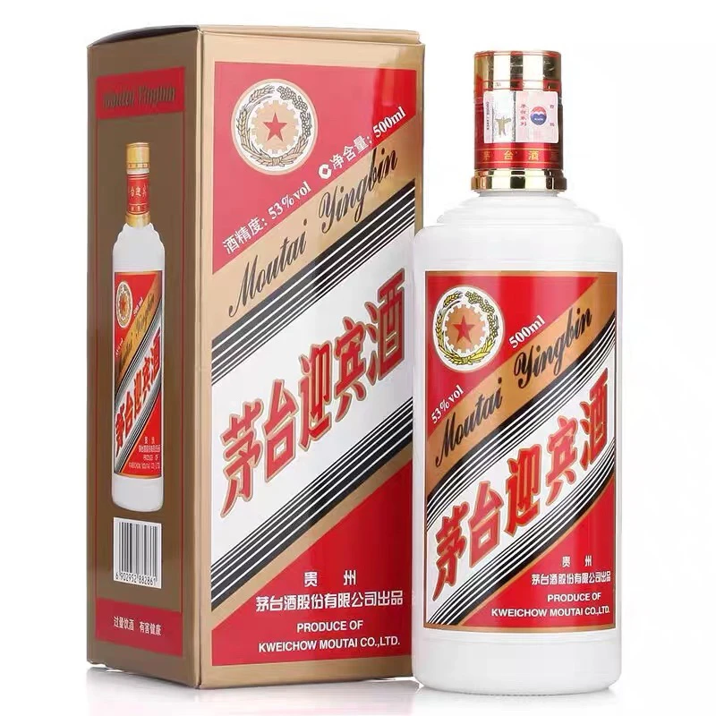 茅台迎宾酒2021年白迎宾茅台迎宾酒贵州茅台酒53%Vol500ml