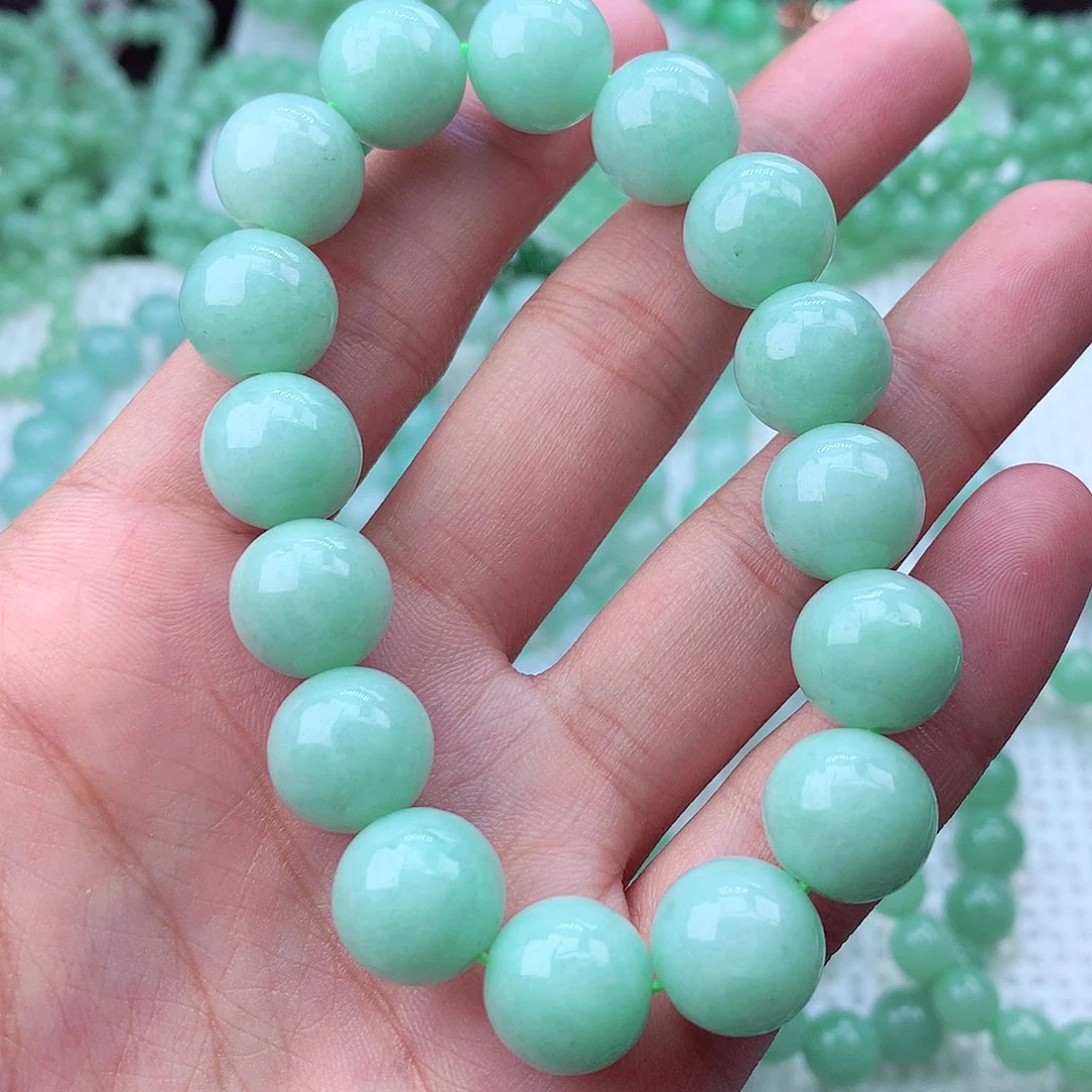 翡翠未镶嵌毛衣链卡13