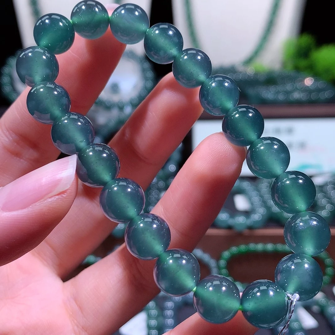 翡翠未镶嵌手链天然a货翡翠手串10