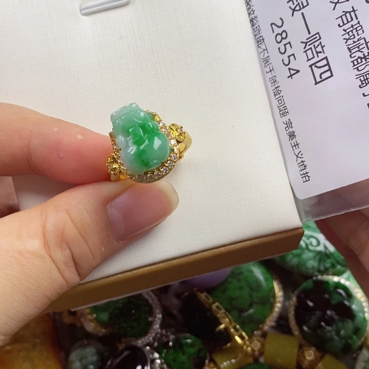 清***韵翡翠未镶嵌吊坠(赠链)
