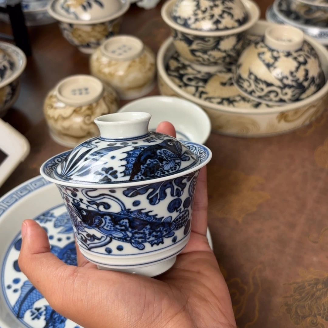 摆件景德镇手绘茶器
