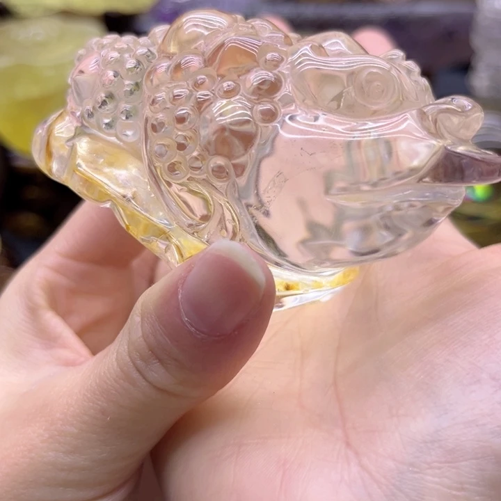 水晶摆件未镶嵌三*堂摆件