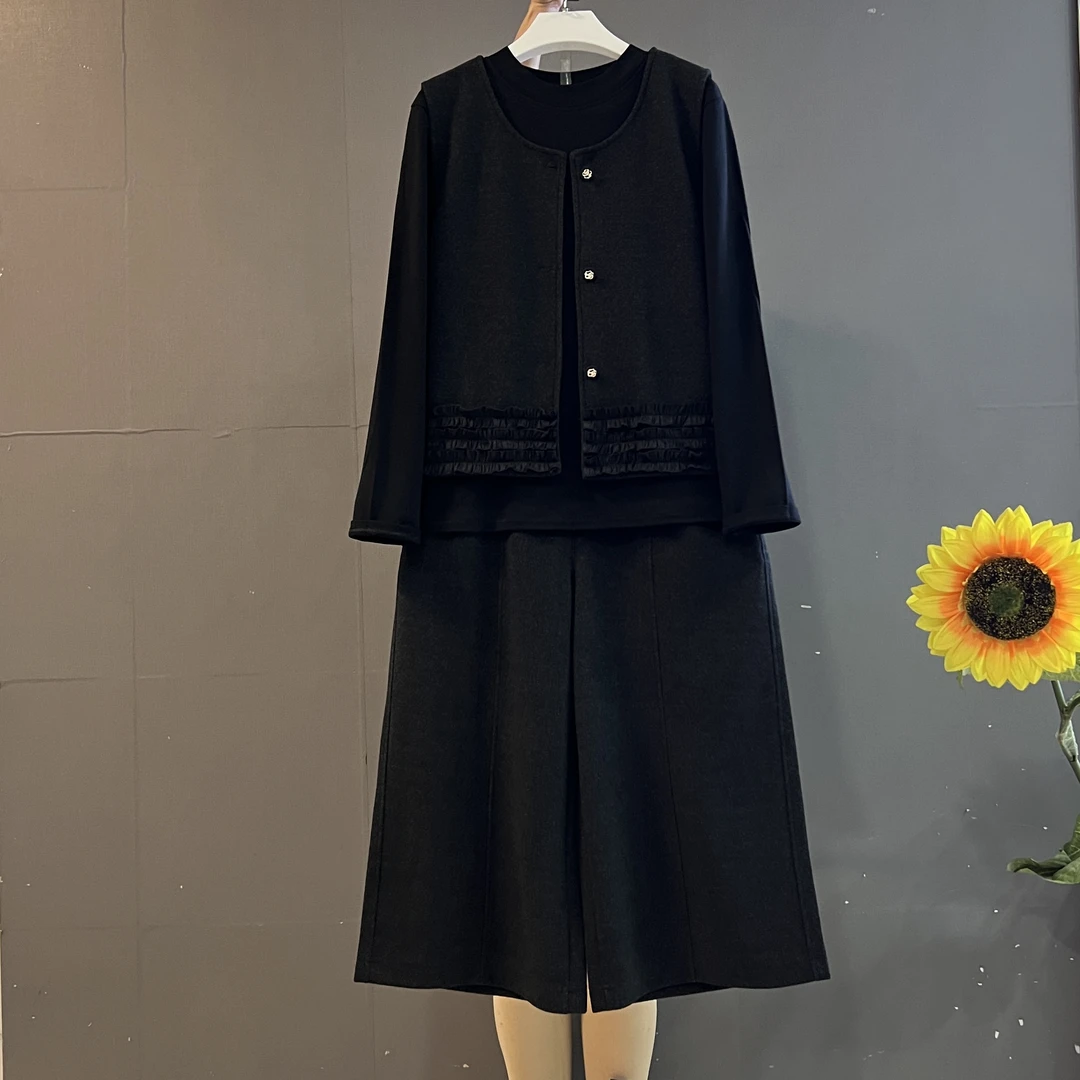 新款时尚高级感法式小香风气质显瘦三件套套装