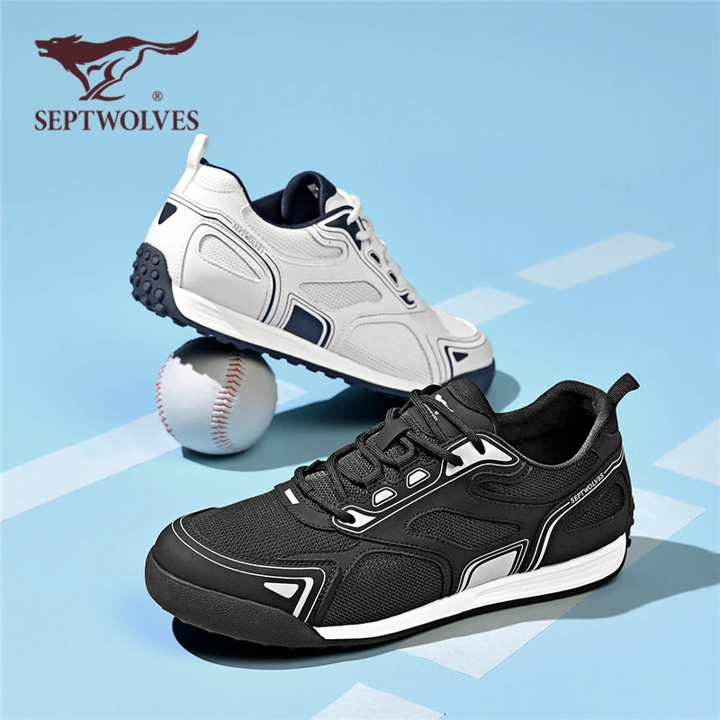 七匹狼男鞋2025秋冬季透气网面运动休闲鞋阿甘鞋小白鞋男板鞋9875