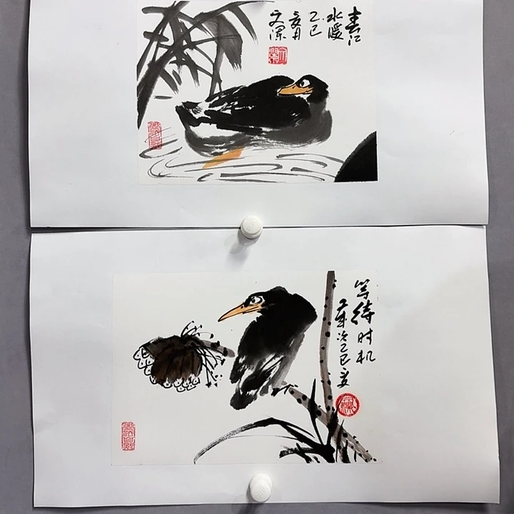 国画亲笔手绘放心去藏