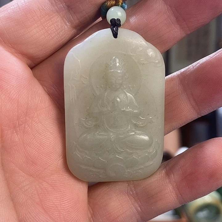 和田玉未镶嵌吊坠(不含链)