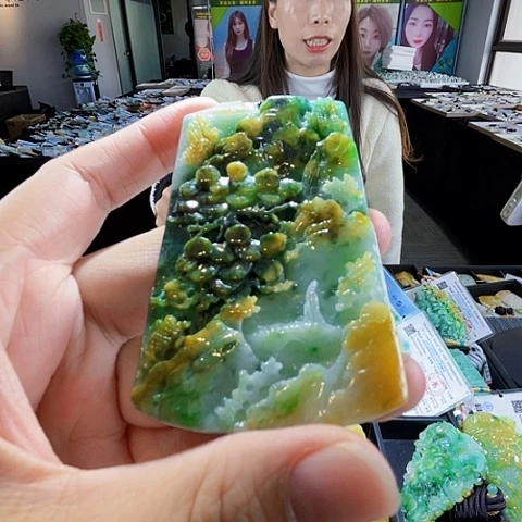 翡翠未镶嵌项链翡翠