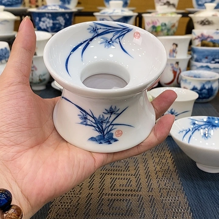 吴氏品雅兰花茶漏精品款一个装