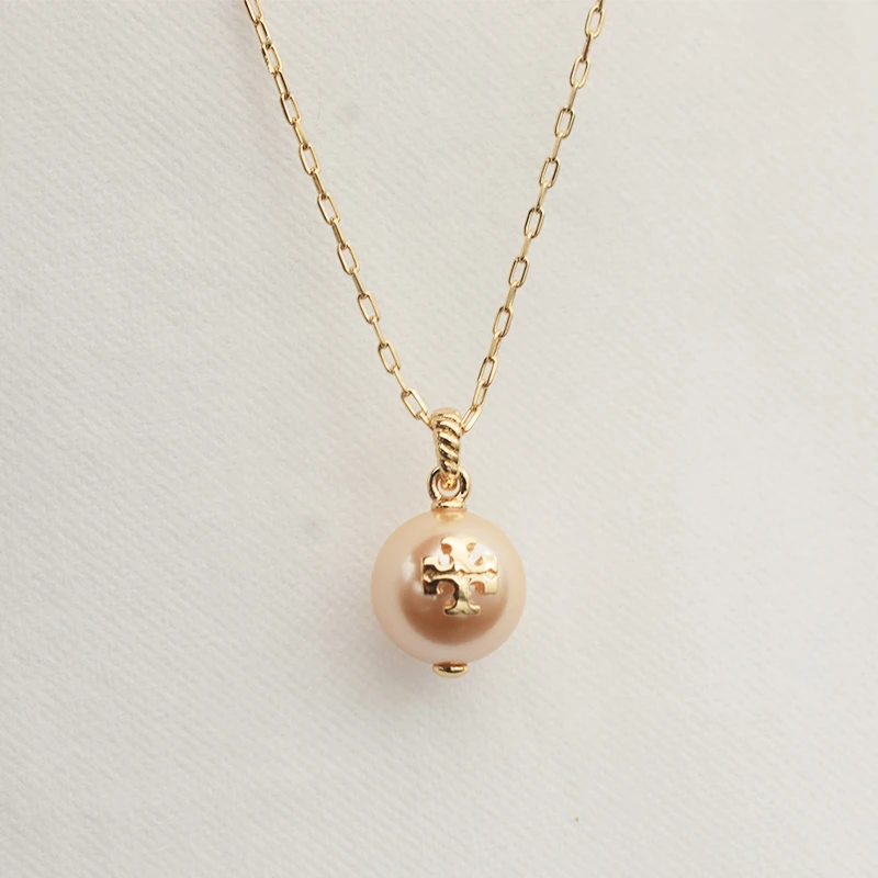 TORY BURCH/汤丽柏琦女士轻奢经典球形吊坠项链 143338