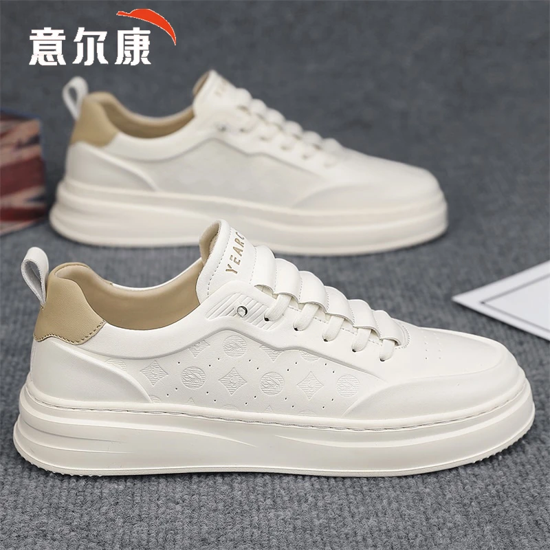 意尔康时尚小白鞋2025春夏新款潮流休闲板鞋舒适感百搭白色潮鞋子