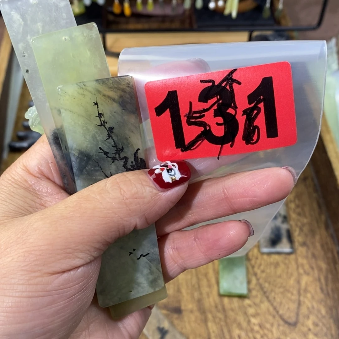 蛇纹石玉玉簪合金©