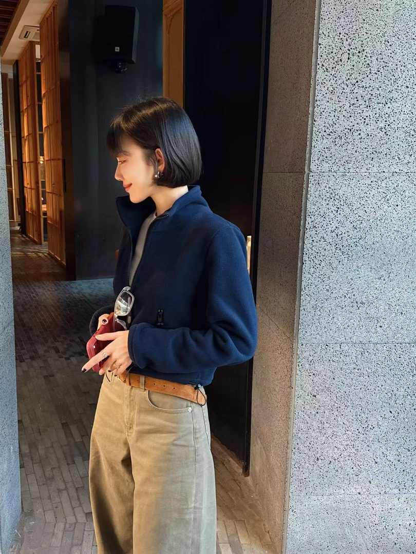 【Winnie】缪系设计师超保暖自发热摇粒绒上衣