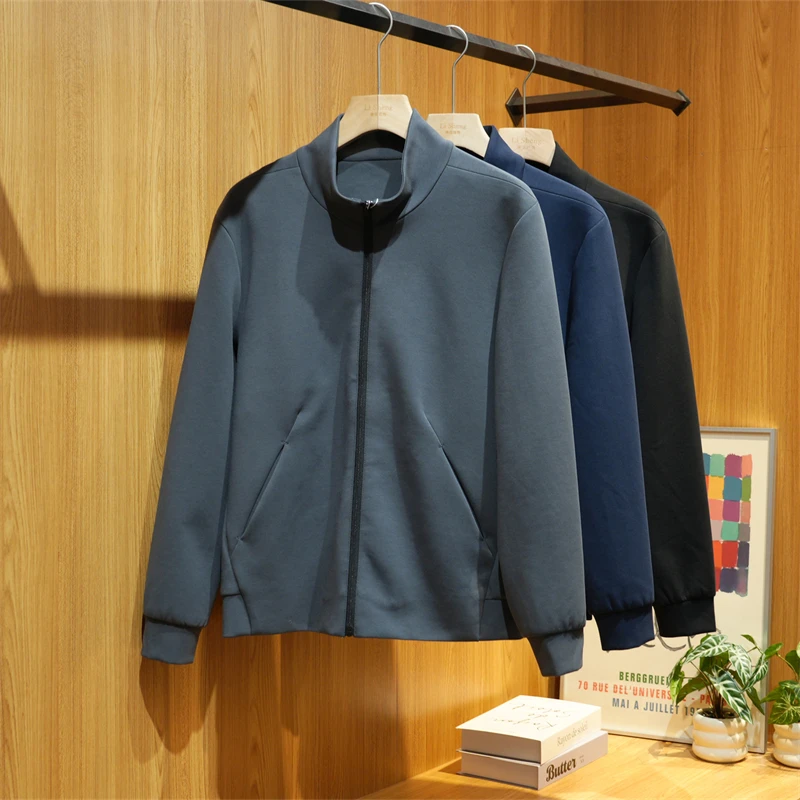 秋季男士立领商务休闲夹克棉感柔软舒适弹力百搭外套Z1748-20288