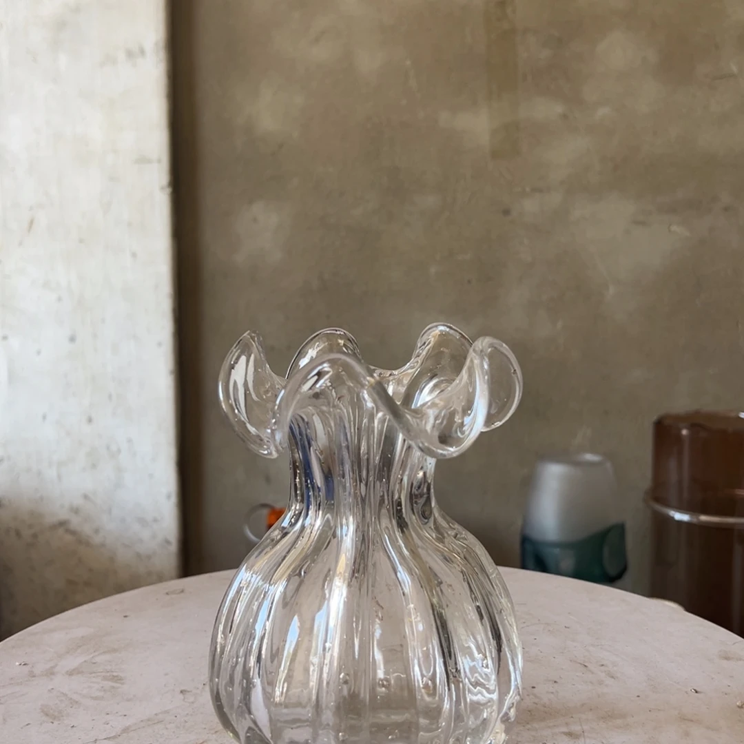 弘扬琉璃花器微瑕高度17