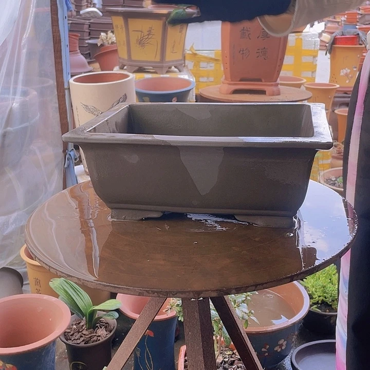 宜兴紫砂32素面马槽