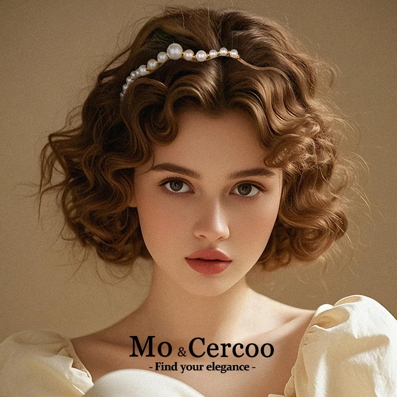 Cercoo/奢蔻珍珠礼赞高端定制系列手工串珠多层头箍头饰百搭发箍