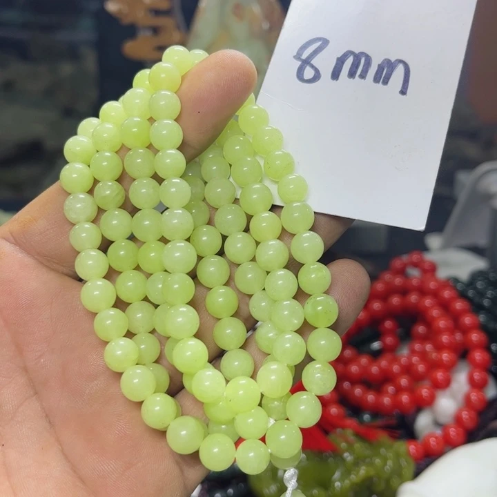 蛇纹石玉项链未镶嵌