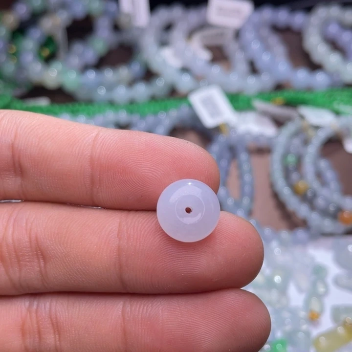 翡翠未镶嵌手链平安扣