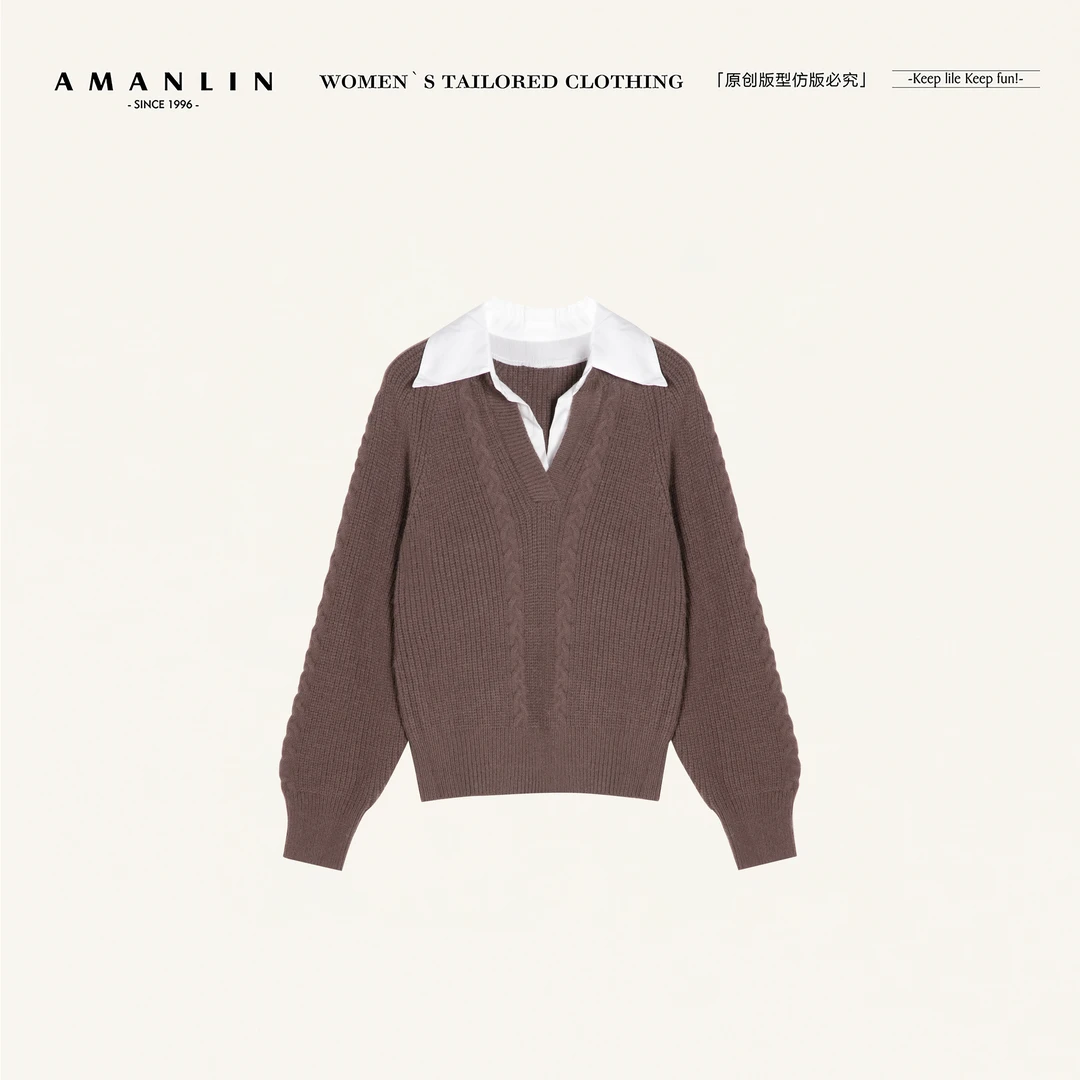 AMANLIN/阿谩琳琥珀流光上衣S602963