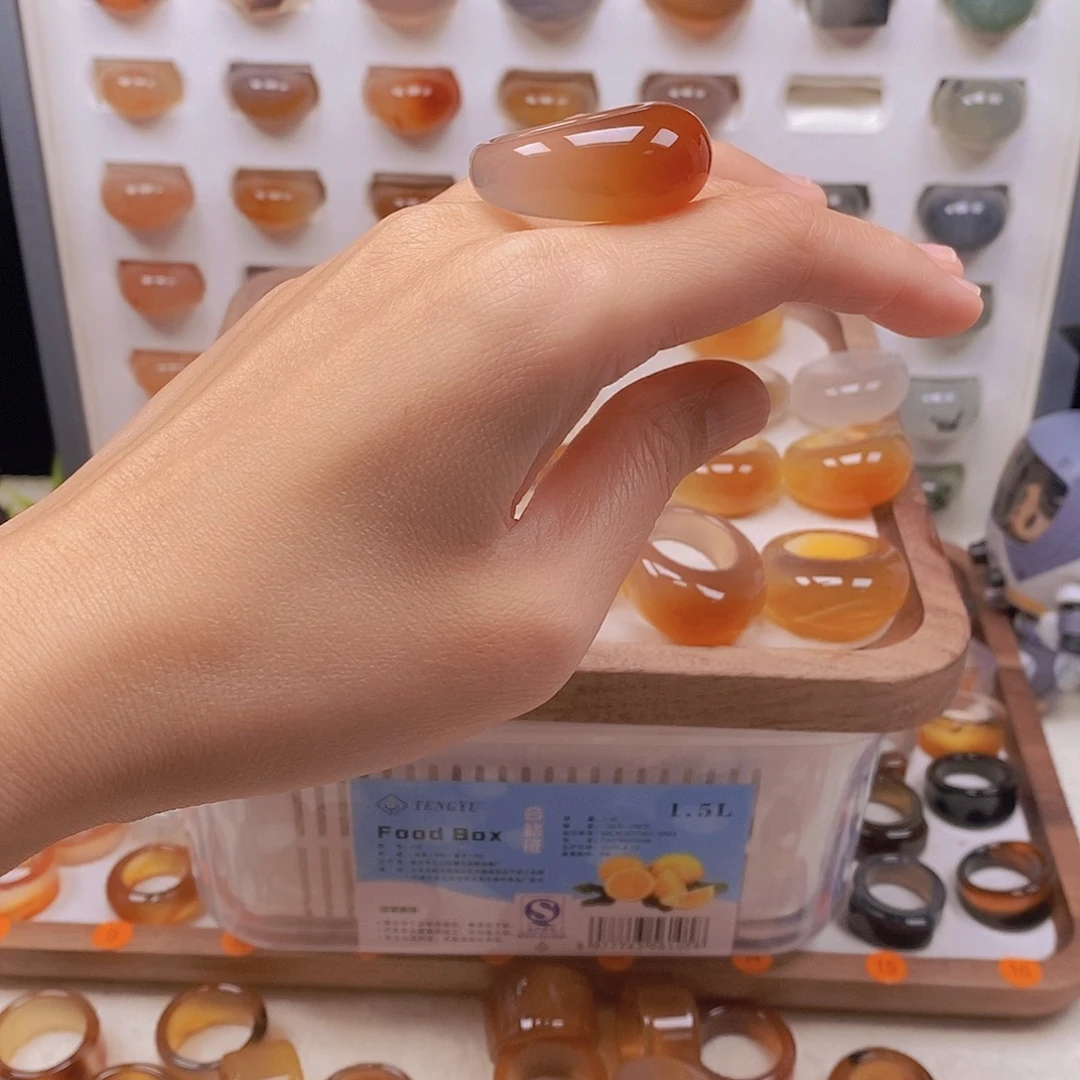 艳****未镶嵌戒指玛瑙/玉髓港22