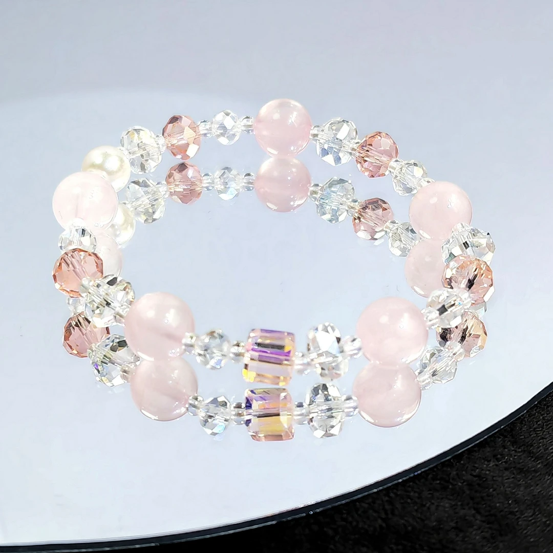 YLH121 糖果 粉  水晶科普：纯天然水晶均是微瑕