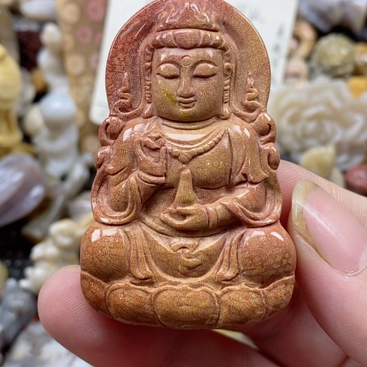 颈饰未镶嵌硅化珊瑚（珊瑚玉）