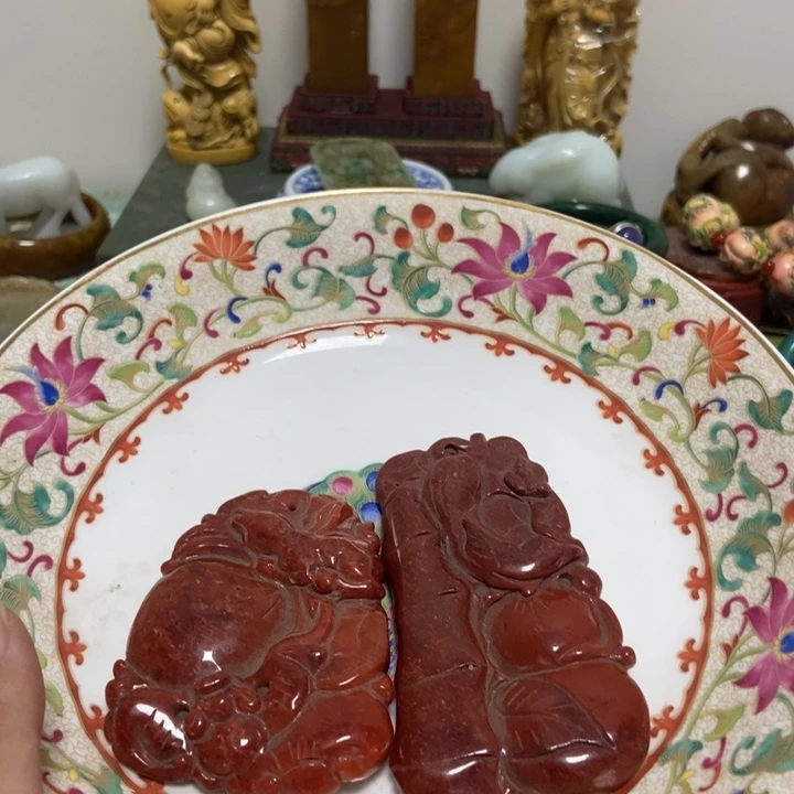 瓷片开*瓷盘红翡大牌子