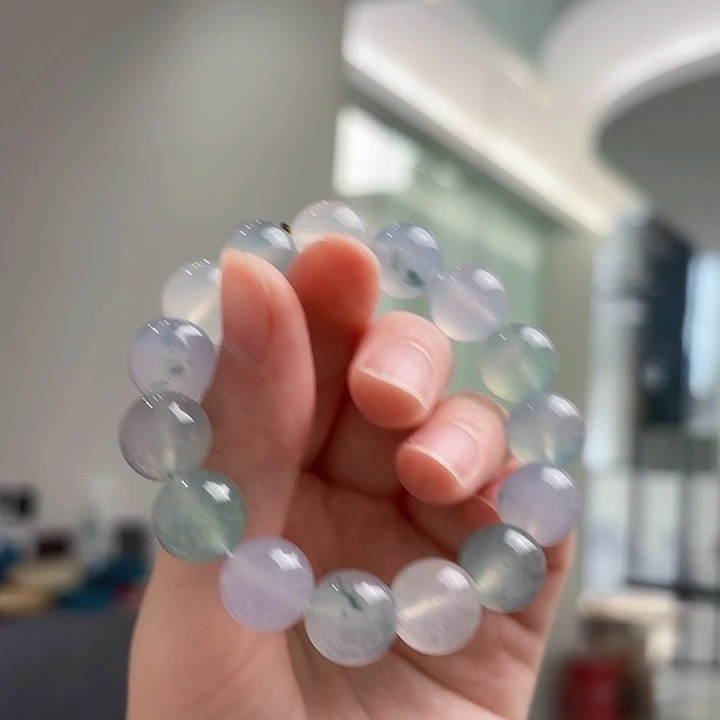 手串翡翠未镶嵌15颗翡翠手串多人不退不换